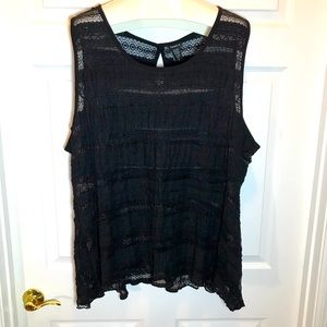 Torrid Sheer Lace Peplum Top